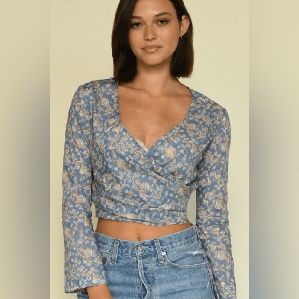 New Montce Swim Cupid Wrap Top Size Medium